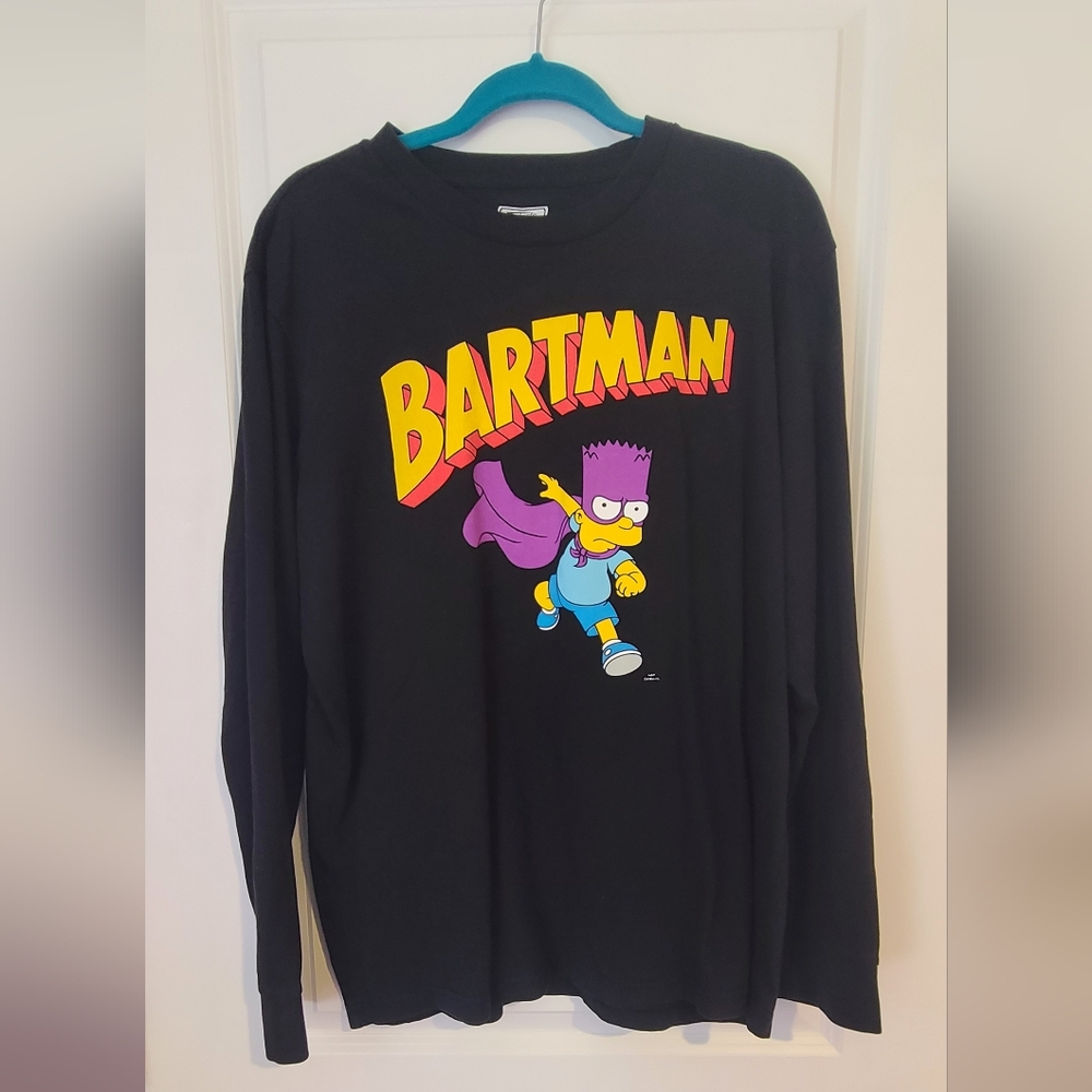 Bartman Simpsons Men's Long Sleeve Shirt XL